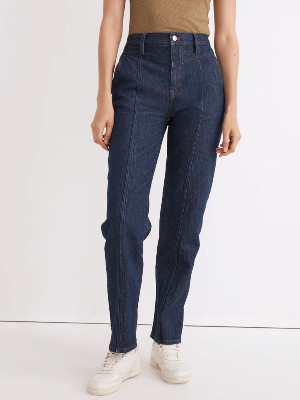 Madewell Perfect Vintage Straight Jean Greenhaven Wash Seamed Stretch Size 27